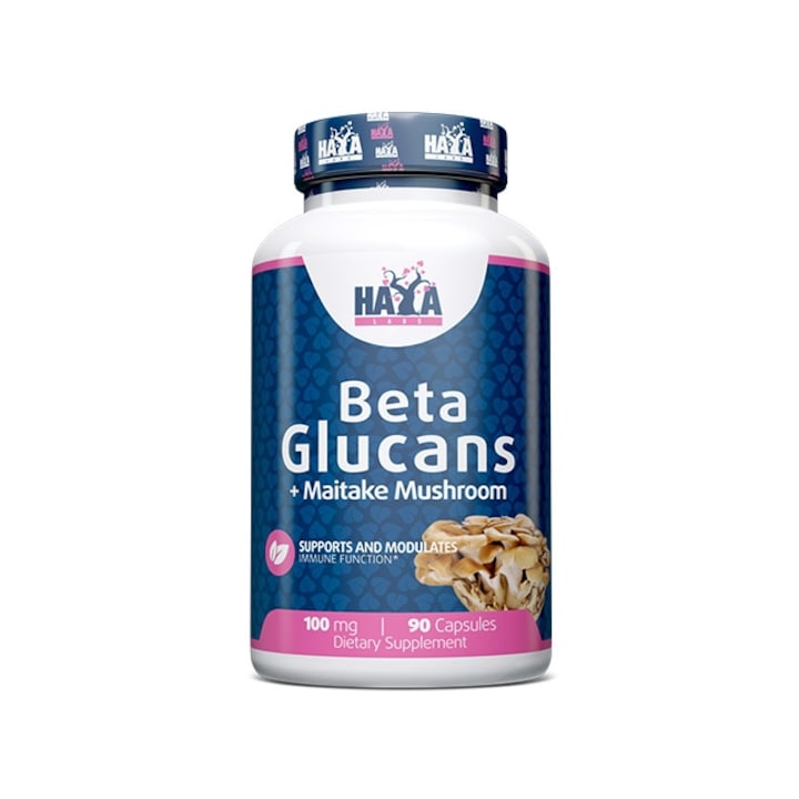 Supliment Alimentar, Haya Labs, Beta Glucans 100 Mg, 90 Capsule
