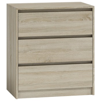 Dulap cu 3 sertare Odell K3, 70x43x78, sonoma Dulap cu 3 sertare Odell K3, 70x43x78, sonoma