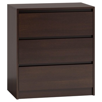 Dulap cu 3 sertare Milanga K3, 70x43x78, culoare wenge Dulap cu 3 sertare Milanga K3, 70x43x78, culoare wenge