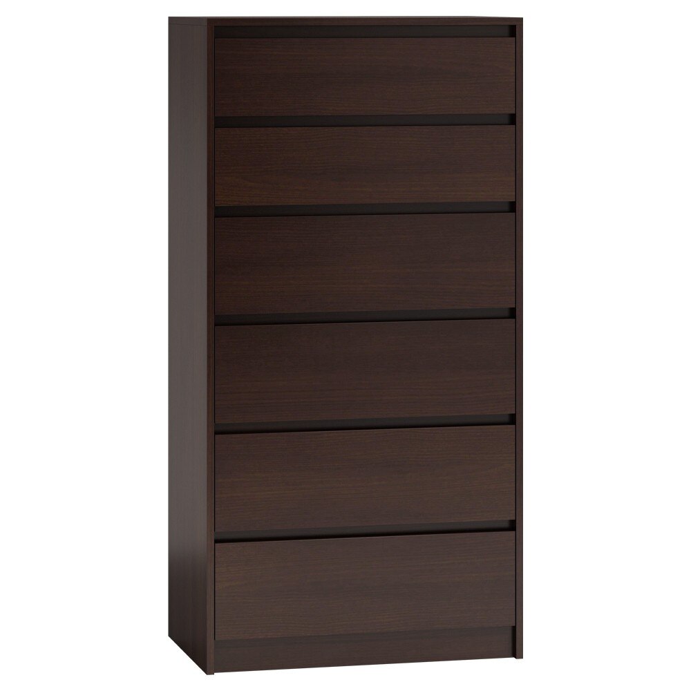 Comoda cu 6 sertare Milanga K6, 70x43x139, wenge