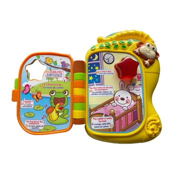 Carticica interactiva copii Learning Fun, cu melodii si sunete, Multicolor, engleza/spaniola, 12m+ Carticica interactiva copii Learning Fun, cu melodii si sunete, Multicolor, engleza/spaniola, 12m+