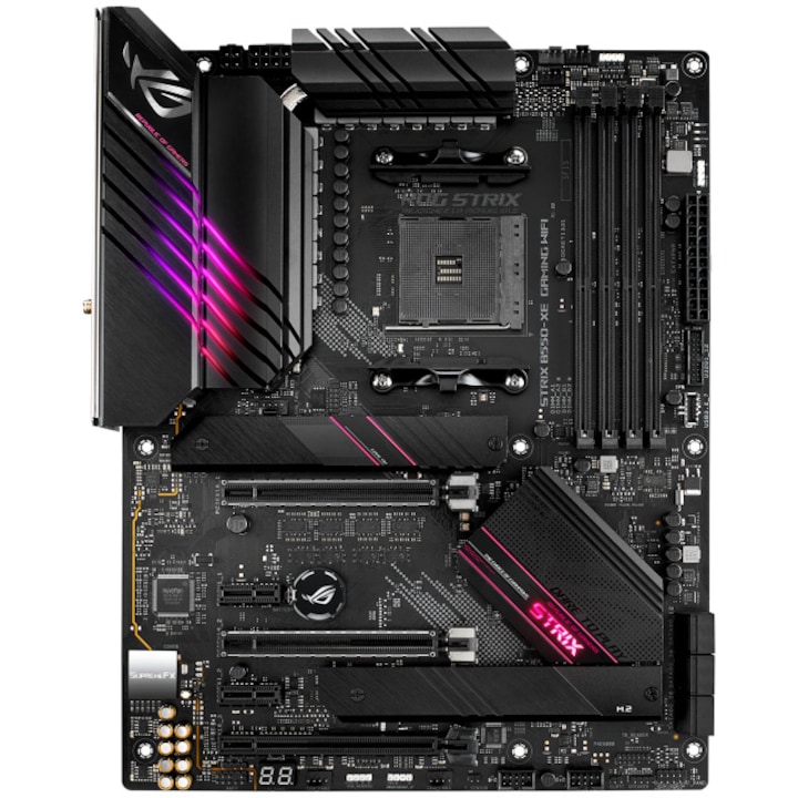 ΠΡΠ½Π½Π° ΠΏΠ»Π°ΡΠΊΠ° ASUS ROG STRIX B550-XE GAMING (WI-FI 6) socket AM4, 4xDDR4, Aura Sync, PCIe 4.0, Dual M.2 + Hyper M.2 x16 Gen 4 Card, 2.5GB Lan