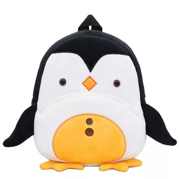 Rucsac personalizat gradinita, model Pinguin, din plus, 27 x 24 cm Rucsac personalizat gradinita, model Pinguin, din plus, 27 x 24 cm