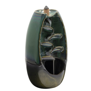 Suport aromaterapie Soul Chakra, fantana curgatoare, 44 conuri incluse,usor de utilizat, efect satisfactor, verde/maro, 20 cm, Doty Suport aromaterapie Soul Chakra, fantana curgatoare, 44 conuri incluse,usor de utilizat, efect satisfactor, verde/maro, 20 cm, Doty