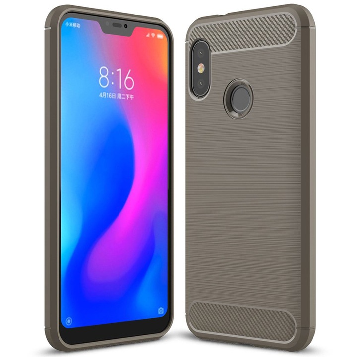Husa de protectie United Case pentru Xiaomi Mi A2 Lite, TPU, Gri