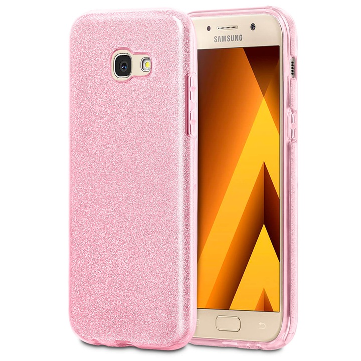 Husa ultra-subtire de protectie pentru Samsung Galaxy A7 (2017), United Case, TPU, Roz