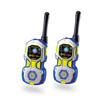 Set 2 statii Walkie Talkie pentru politisti cu o raza de actiune 80 de m , pentru copii , ATS Set 2 statii Walkie Talkie pentru politisti cu o raza de actiune 80 de m , pentru copii , ATS