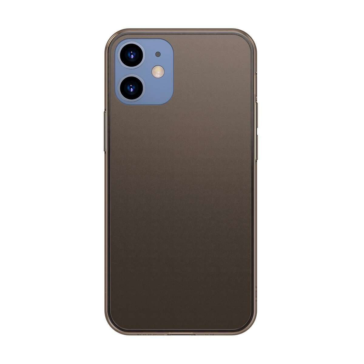 Husa pentru Apple iPhone 12, Baseus Frosted Glass, Negru, 6.1 inch