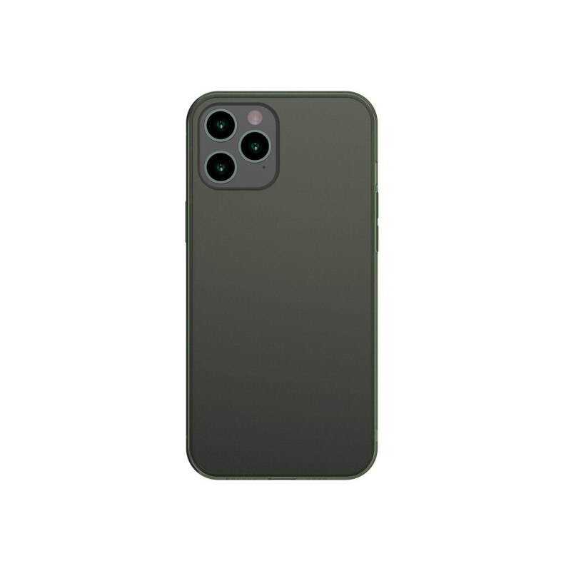 Husa Premium Baseus Cu Spate Sticla Matta Si Rama Din Silicon Pentru iPhone 12 Pro Max, Verde