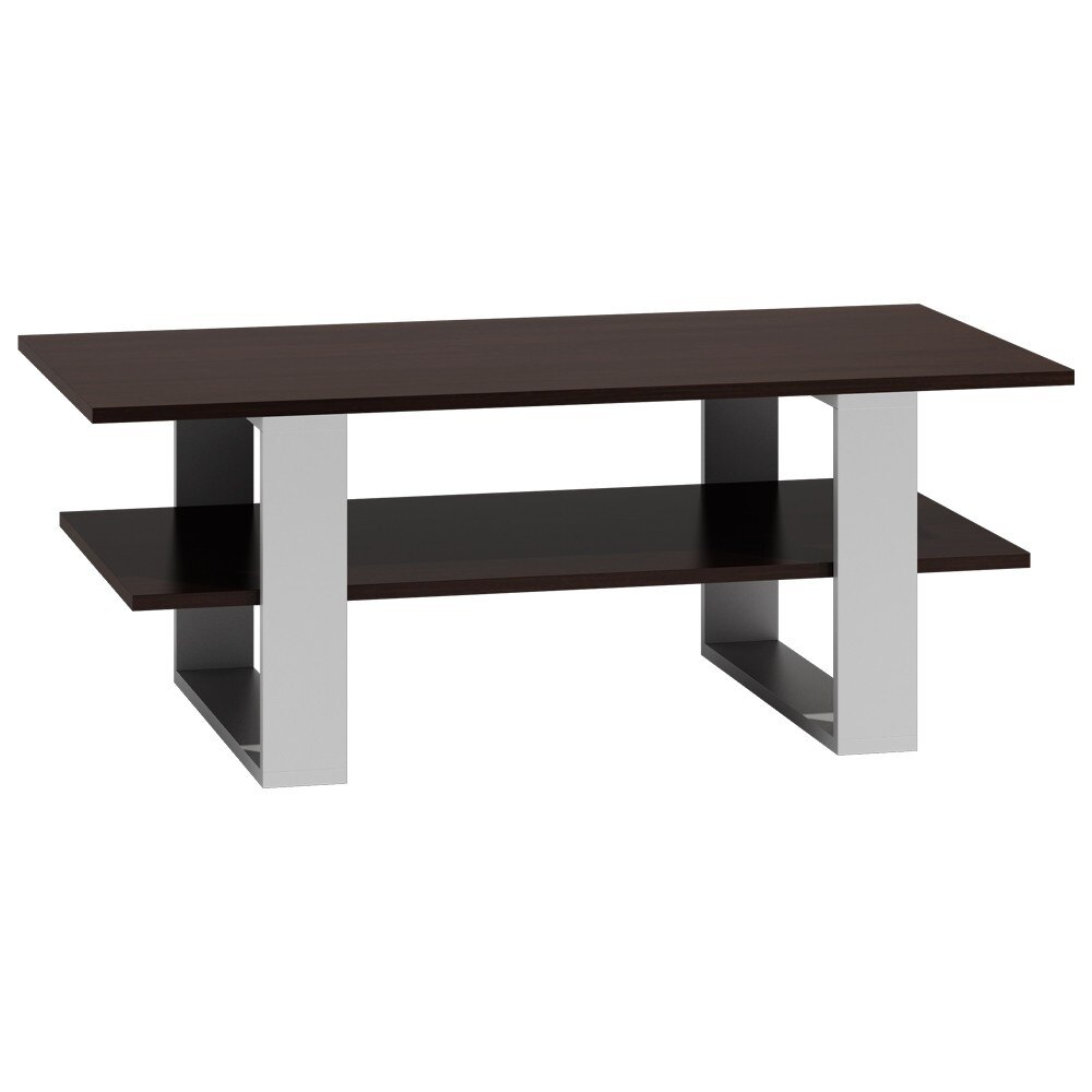 Masuta cafea Milanga SM MIX, 55x120x60, alb - wenge