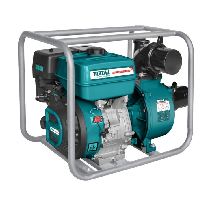 Motopompa pe benzina Total, 4" 9 CP, 270 cmc, 90 m³/h, Albastra