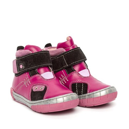 Ghete copii din piele Rusia PJ Shoes, Fucsia