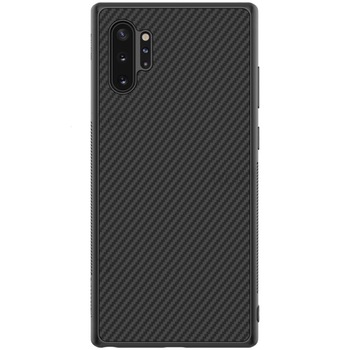 Husa protectie pentru Samsung Galaxy Note 10 Plus, model Carbon din silicon, Negru Husa protectie pentru Samsung Galaxy Note 10 Plus, model Carbon din silicon, Negru