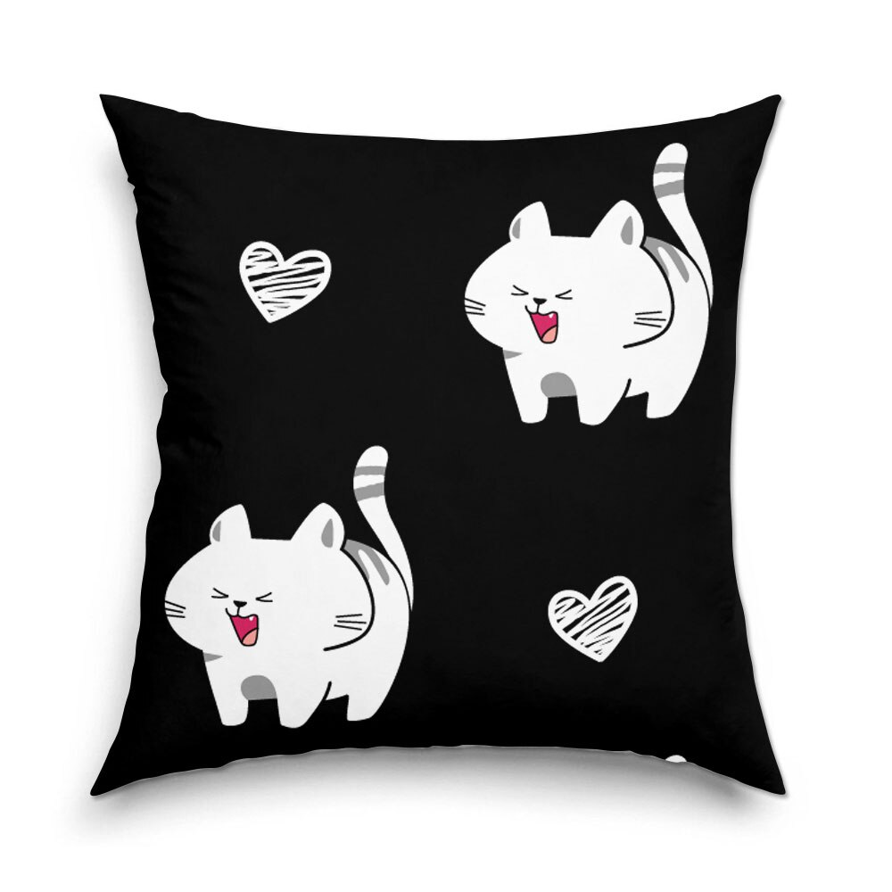 Perna decorativa pentru copii Art Kids, Pisicute mieunand, Decoratiuni  pentru casa, 40 x 40 cm