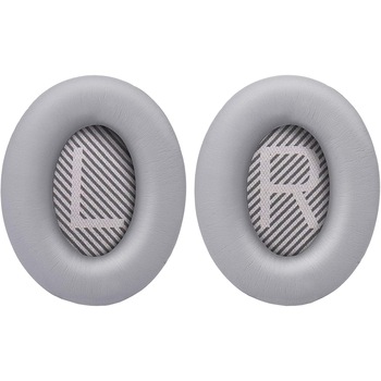 Set 2 bureti PadForce pentru casti Bose QuietComfort 35, 35 II, QC35, QC35 II, Over-Ear, Argintiu, Piele ecologica Set 2 bureti PadForce pentru casti Bose QuietComfort 35, 35 II, QC35, QC35 II, Over-Ear, Argintiu, Piele ecologica
