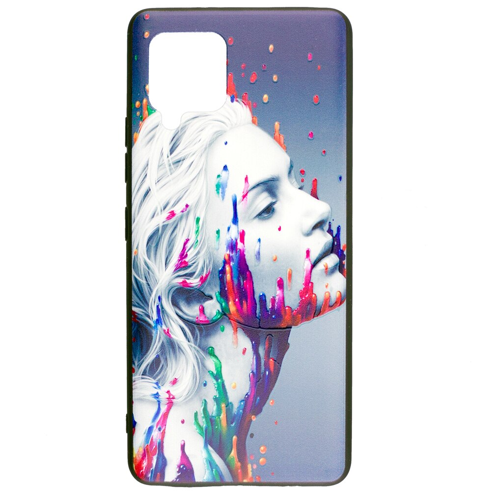 Husa de protectie pentru Samsung Galaxy A72 5G, Print Abstract Woman, din silicon, Ultra Slim