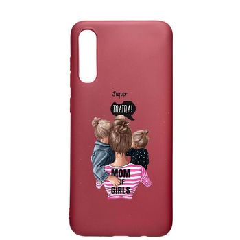 Husa Samsung Galaxy A70, Super Mama, rezistenta la uzura, anti-alunecare, din silicon Premium, Pomegranate, PG556 Husa Samsung Galaxy A70, Super Mama, rezistenta la uzura, anti-alunecare, din silicon Premium, Pomegranate, PG556