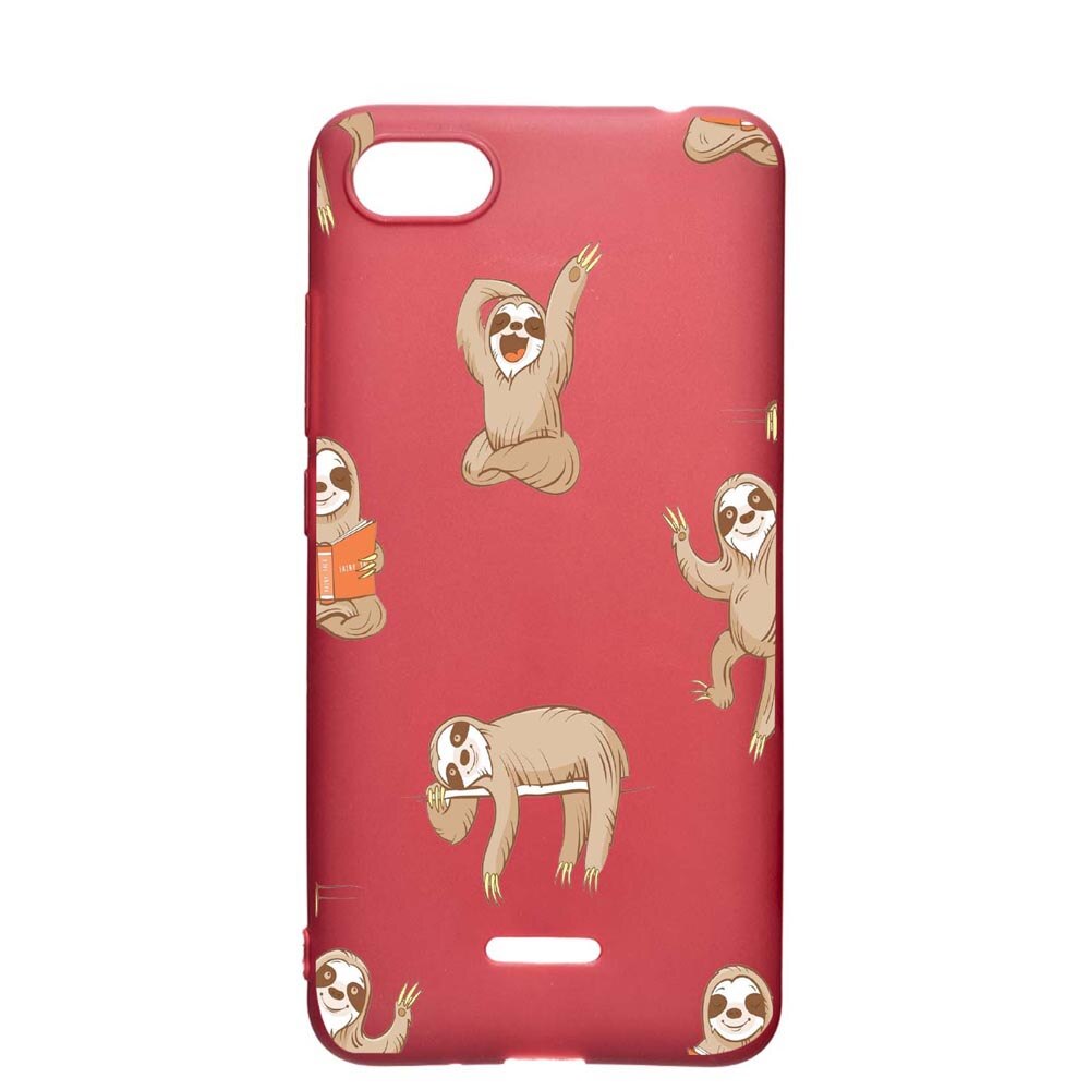 Husa Apple iPhone SE 2 / iPhone 7 / iPhone 8, Keep Calm - be lazy, rezistenta la uzura, anti-alunecare, din silicon Premium, Pomegranate, PG598