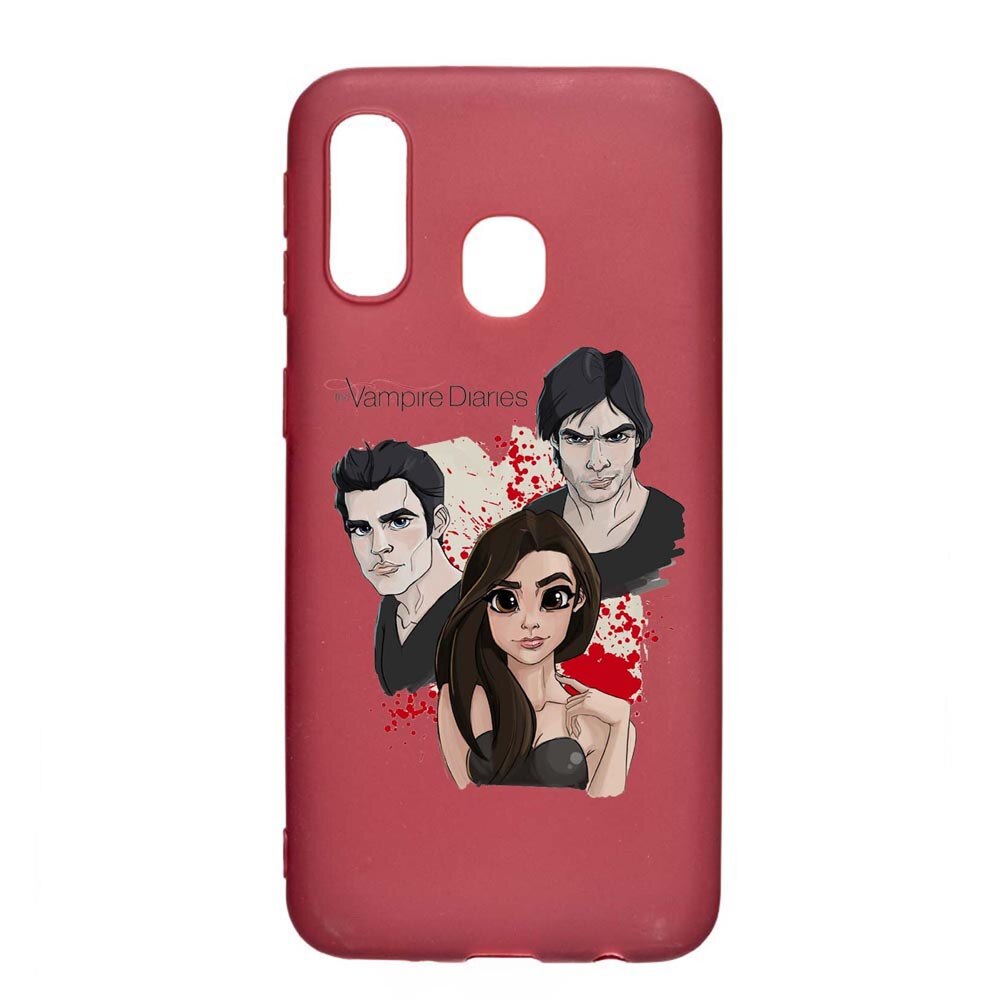 Husa Samsung Galaxy A40, Vampire Diaries, rezistenta la uzura, anti-alunecare, din silicon Premium, Pomegranate, PG578