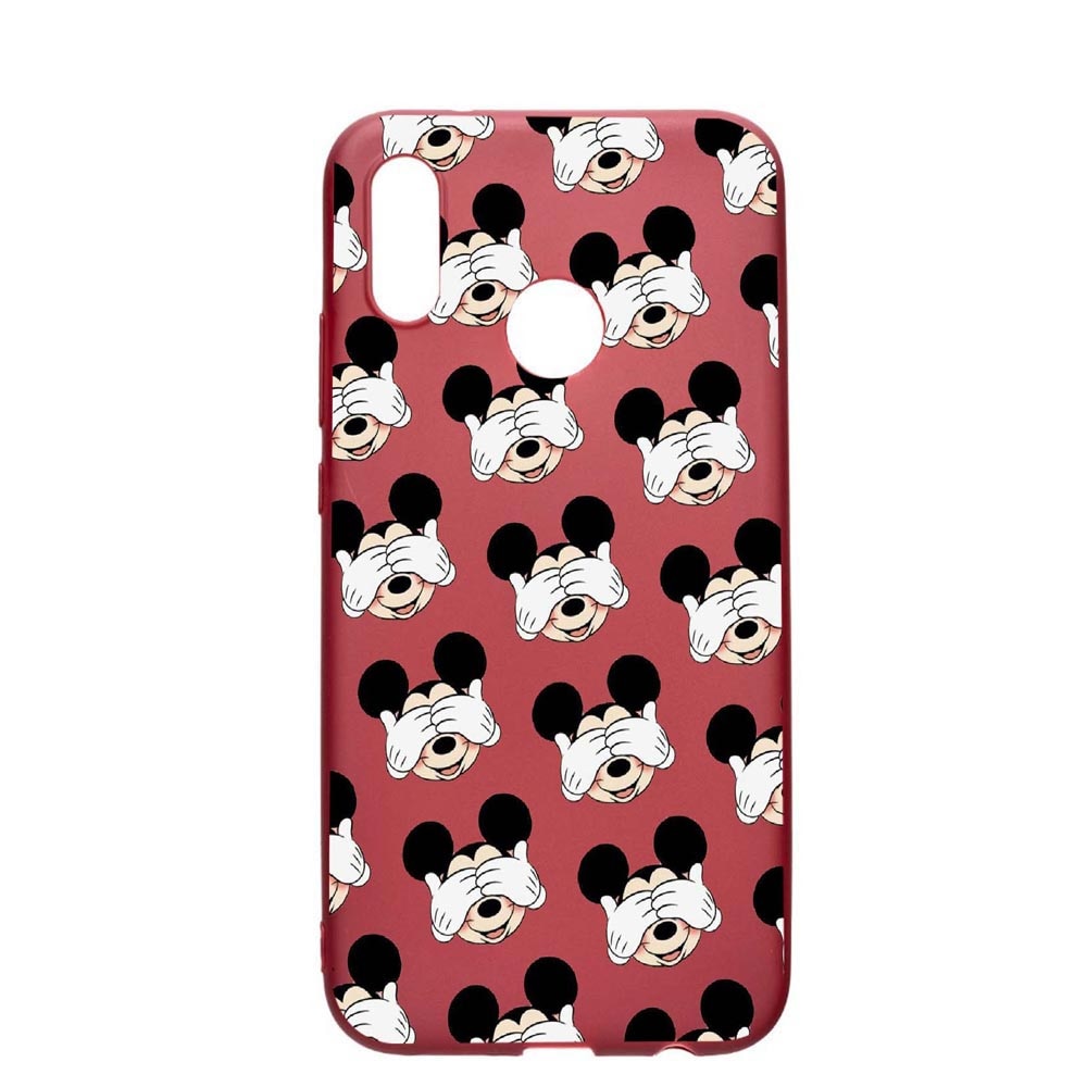 Husa Huawei P20 Lite, Mini Mouse, rezistenta la uzura, anti-alunecare, din silicon Premium, Pomegranate, PG603