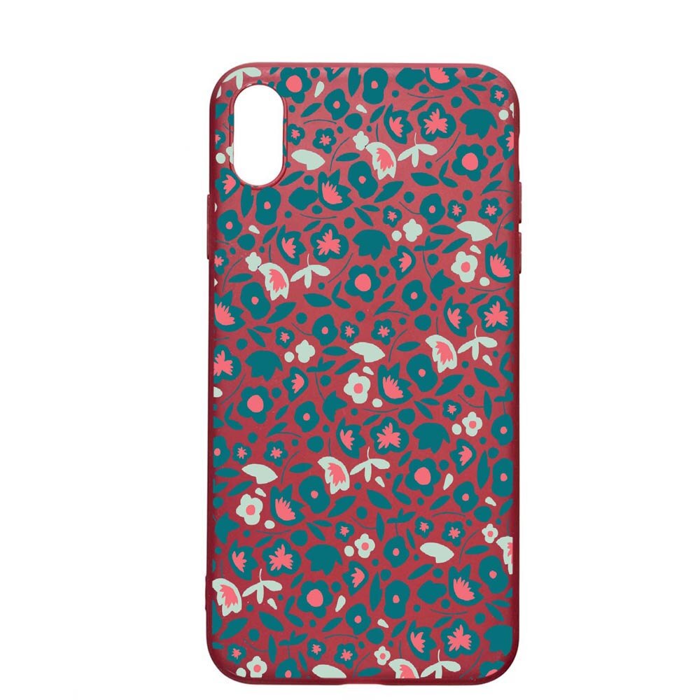 Husa Huawei Y5 2019, Green Flowers Pattern, rezistenta la uzura, anti-alunecare, din silicon Premium, Pomegranate, PG632