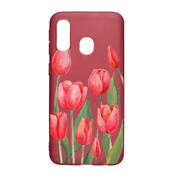 Husa Samsung Galaxy A40, Red Roses, rezistenta la uzura, anti-alunecare, din silicon Premium, Pomegranate, PG633 Husa Samsung Galaxy A40, Red Roses, rezistenta la uzura, anti-alunecare, din silicon Premium, Pomegranate, PG633
