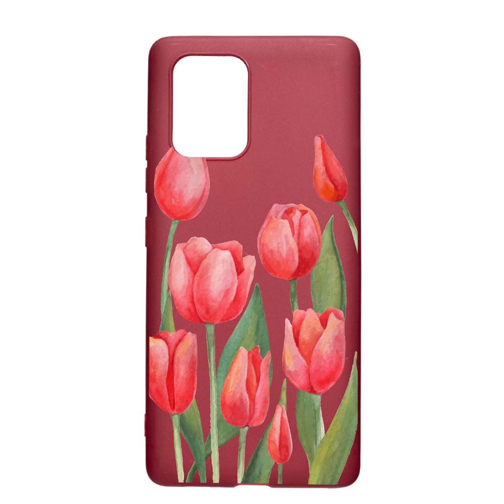 Husa Apple iPhone 11, Red Roses, rezistenta la uzura, anti-alunecare, din silicon Premium, Pomegranate, PG633