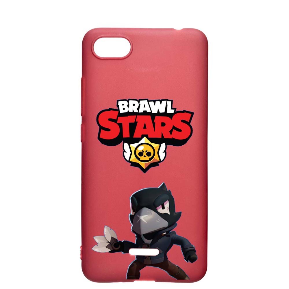Husa Apple iPhone SE 2 / iPhone 7 / iPhone 8, Brawl Stars Crow, rezistenta la uzura, anti-alunecare, din silicon Premium, Pomegranate, PG644