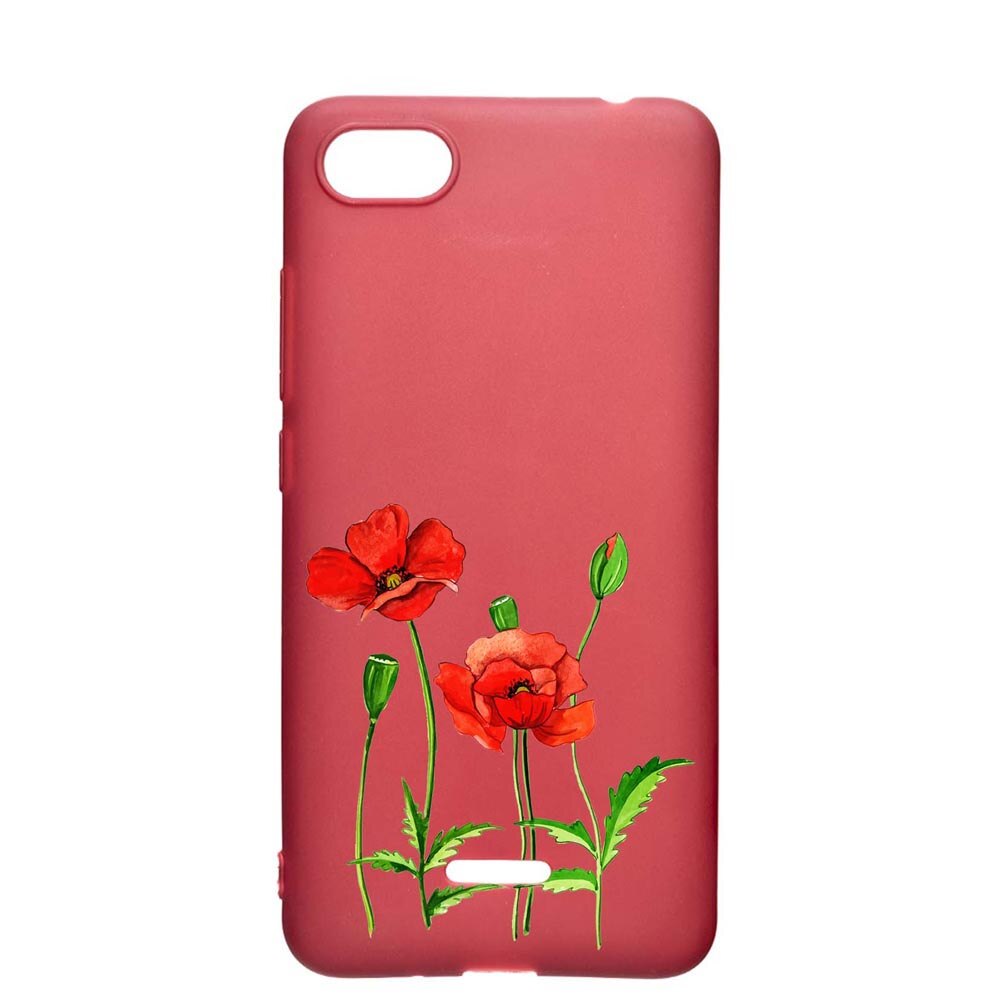 Husa Apple iPhone SE 2 / iPhone 7 / iPhone 8, flower, rezistenta la uzura, anti-alunecare, din silicon Premium, Pomegranate, PG643