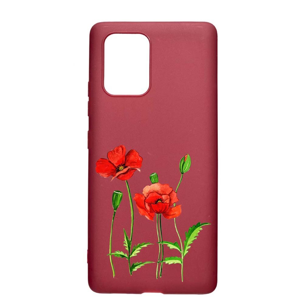 Husa Apple iPhone 11, flower, rezistenta la uzura, anti-alunecare, din silicon Premium, Pomegranate, PG643