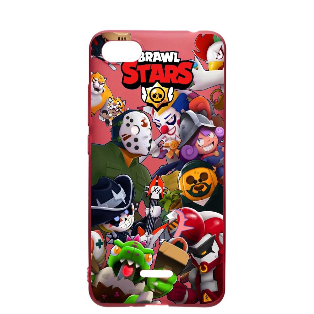 Husa Apple iPhone SE 2 / iPhone 7 / iPhone 8, Brawl Stars, rezistenta la uzura, anti-alunecare, din silicon Premium, Pomegranate, PG646