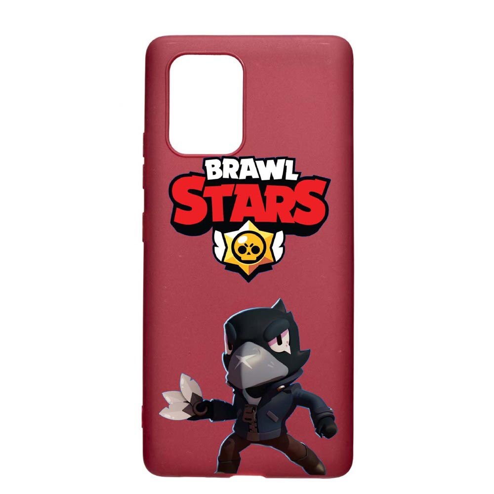 Husa Apple iPhone 11 Pro, Brawl Stars Crow, rezistenta la uzura, anti-alunecare, din silicon Premium, Pomegranate, PG644