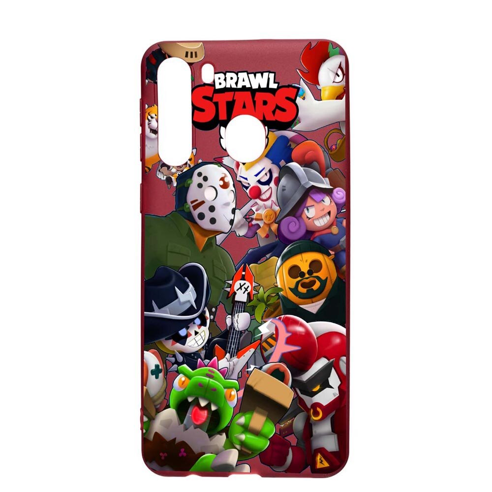 Husa Samsung Galaxy A21, Brawl Stars, rezistenta la uzura, anti-alunecare, din silicon Premium, Pomegranate, PG646