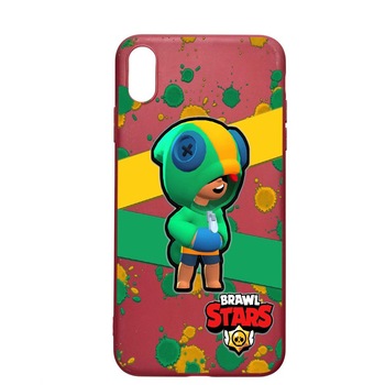Husa Apple iPhone XS / X, Brawl Stars Leon, rezistenta la uzura, anti-alunecare, din silicon Premium, Pomegranate, PG647 Husa Apple iPhone XS / X, Brawl Stars Leon, rezistenta la uzura, anti-alunecare, din silicon Premium, Pomegranate, PG647