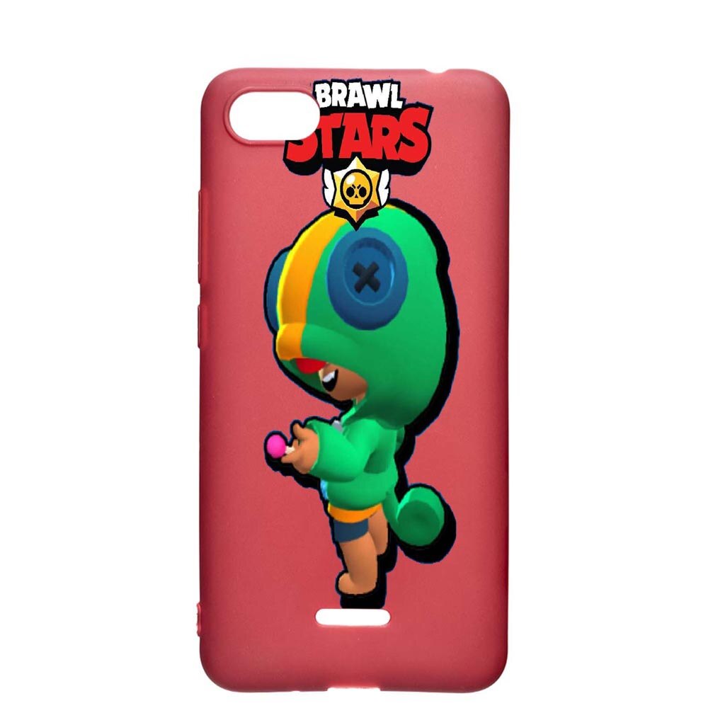 Husa Apple iPhone SE 2 / iPhone 7 / iPhone 8, Brawl Stars Leon, rezistenta la uzura, anti-alunecare, din silicon Premium, Pomegranate, PG648