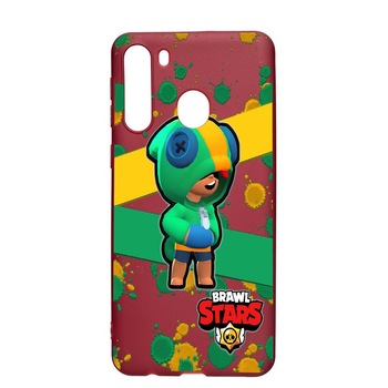 Husa Samsung Galaxy A21, Brawl Stars Leon, rezistenta la uzura, anti-alunecare, din silicon Premium, Pomegranate, PG647 Husa Samsung Galaxy A21, Brawl Stars Leon, rezistenta la uzura, anti-alunecare, din silicon Premium, Pomegranate, PG647