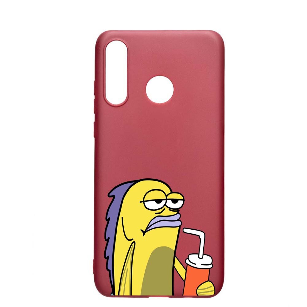 Husa Huawei P30 Lite, Meme, rezistenta la uzura, anti-alunecare, din silicon Premium, Pomegranate, PG652