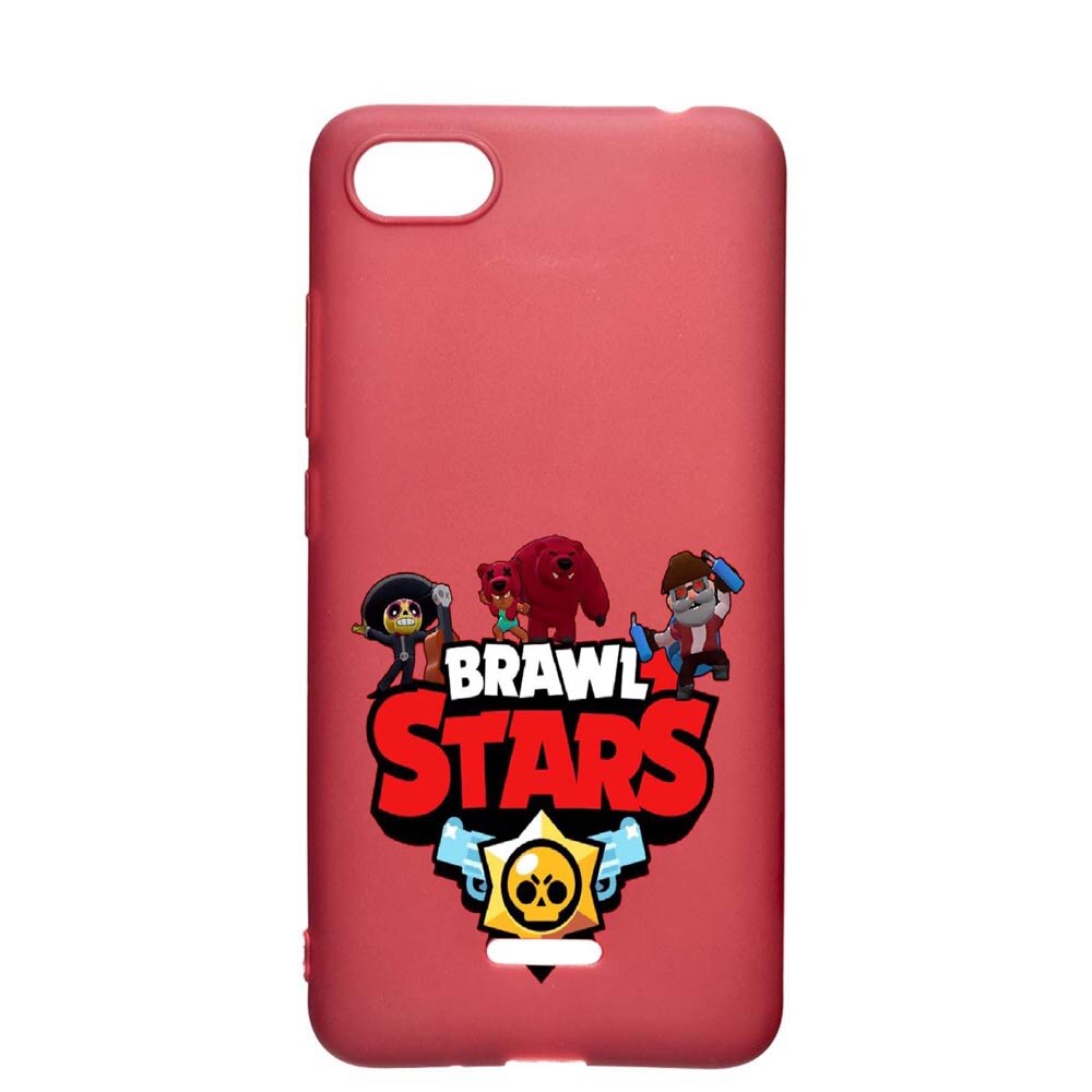 Husa Apple iPhone SE 2 / iPhone 7 / iPhone 8, Brawl Stars, rezistenta la uzura, anti-alunecare, din silicon Premium, Pomegranate, PG651