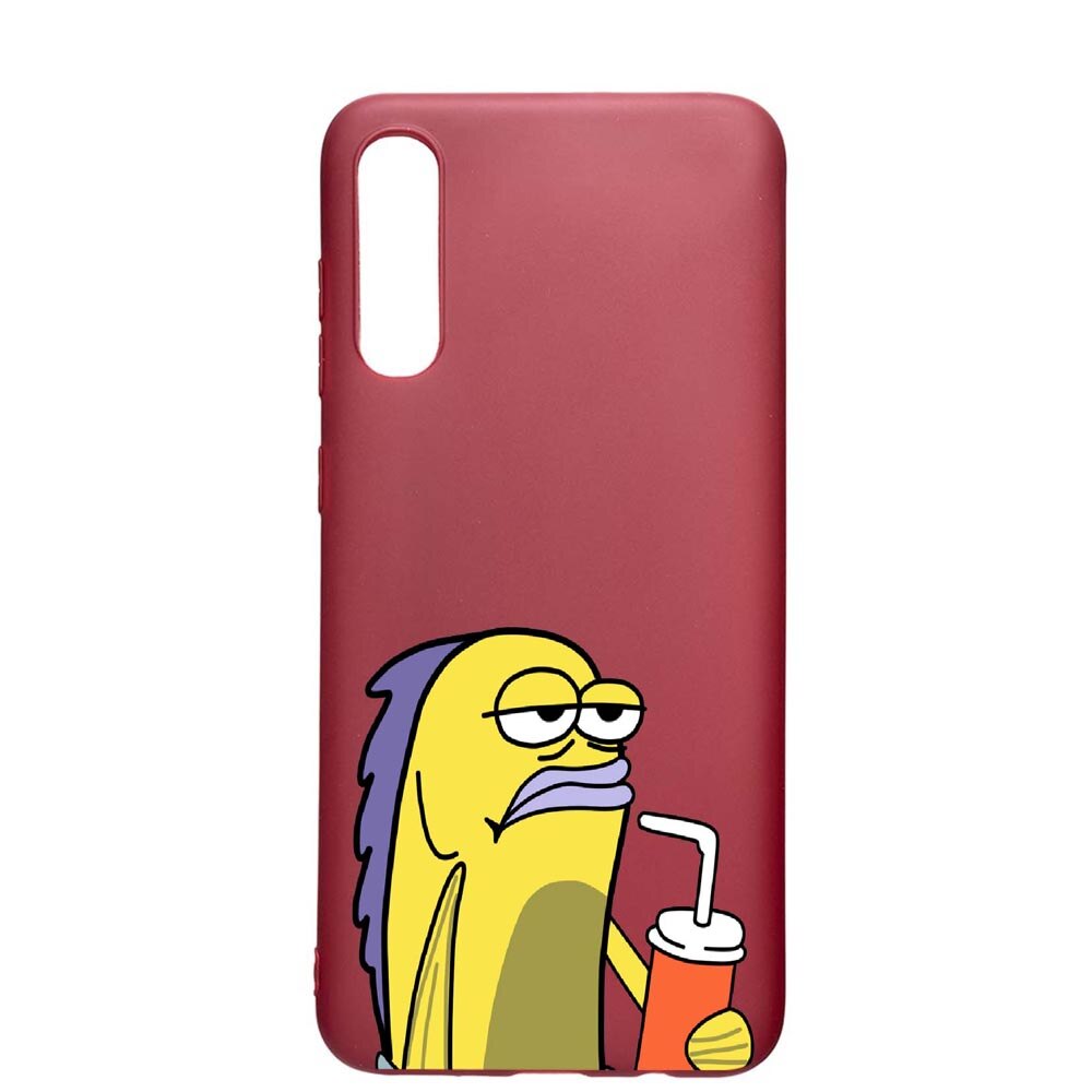 Husa Samsung Galaxy A50 / A50S, Meme, rezistenta la uzura, anti-alunecare, din silicon Premium, Pomegranate, PG652