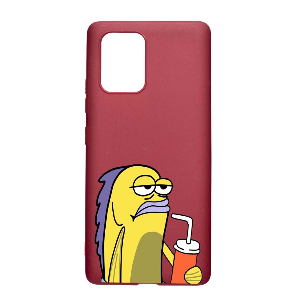 Husa Apple iPhone 11 Pro Max, Meme, rezistenta la uzura, anti-alunecare, din silicon Premium, Pomegranate, PG652