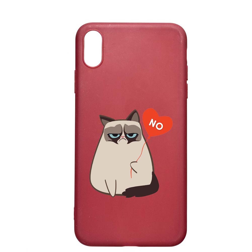 Husa Apple iPhone XS Max, Meme - Gumpy, rezistenta la uzura, anti-alunecare, din silicon Premium, Pomegranate, PG657
