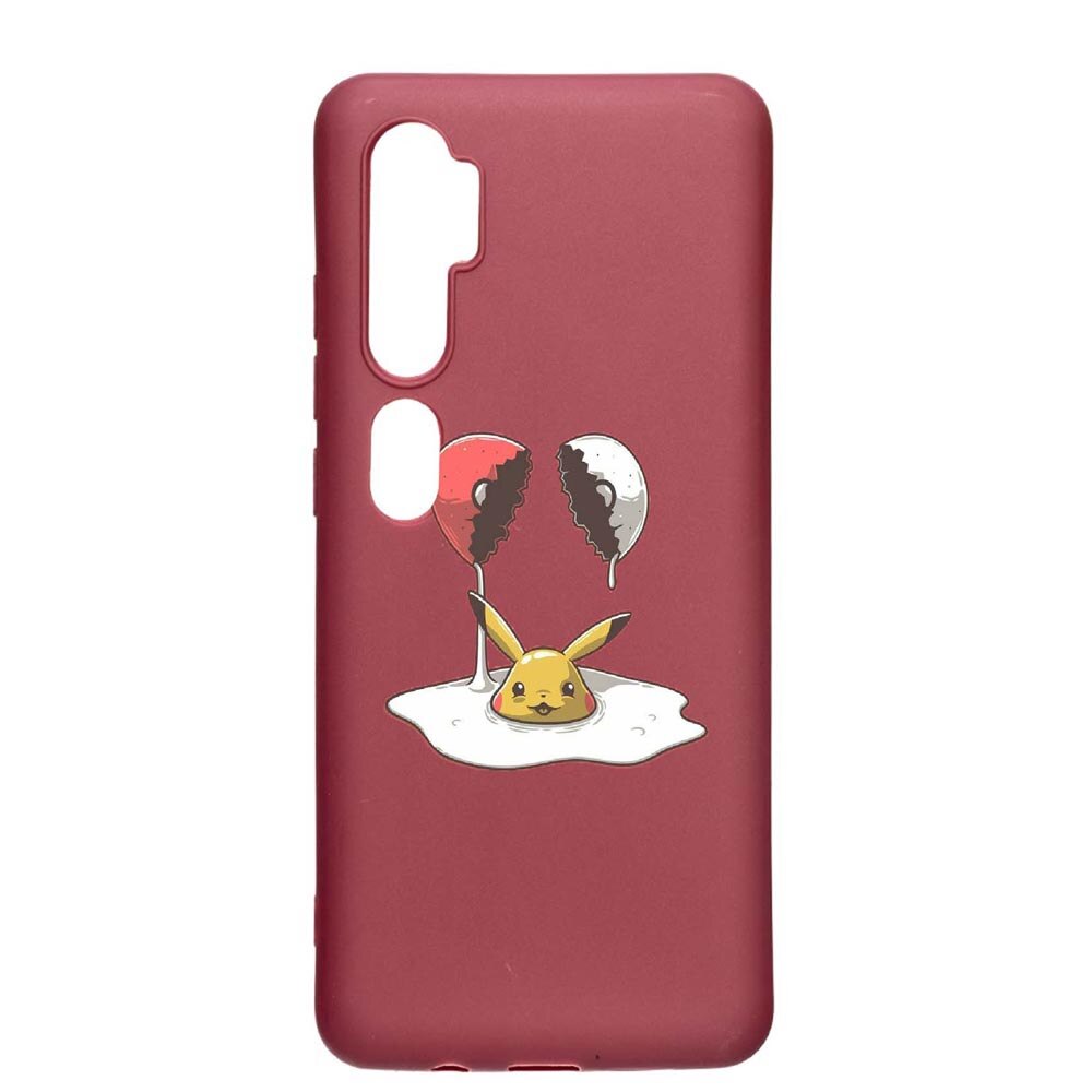 Husa Xiaomi Mi Note 10, Meme, rezistenta la uzura, anti-alunecare, din silicon Premium, Pomegranate, PG656