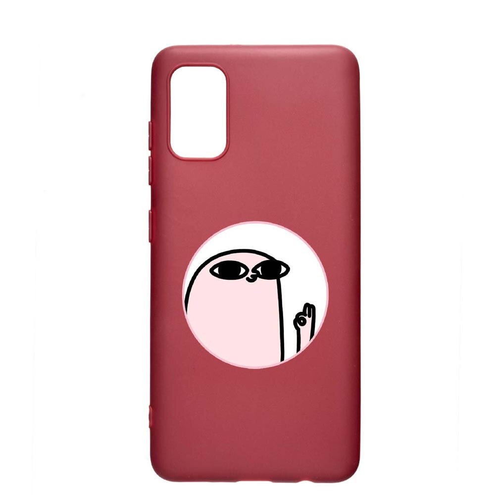 Husa Samsung Galaxy S20, Meme, rezistenta la uzura, anti-alunecare, din silicon Premium, Pomegranate, PG658