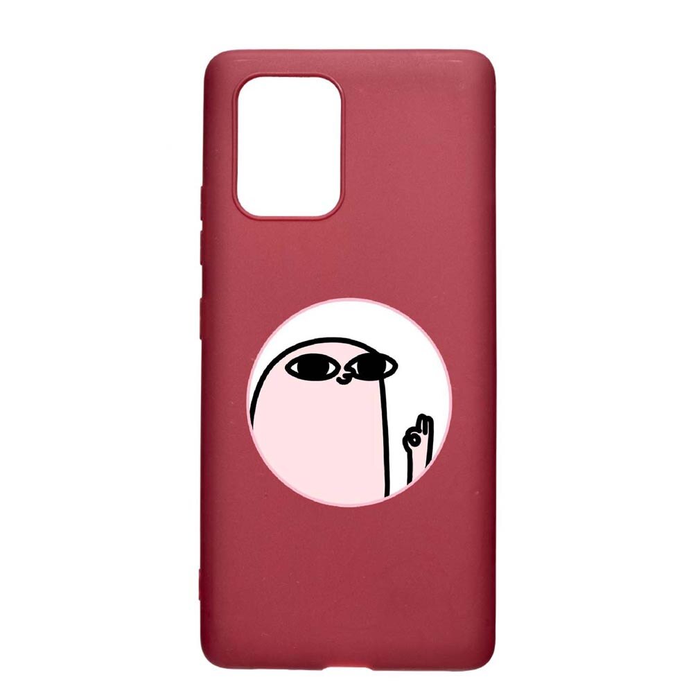 Husa Apple iPhone 11 Pro Max, Meme, rezistenta la uzura, anti-alunecare, din silicon Premium, Pomegranate, PG658