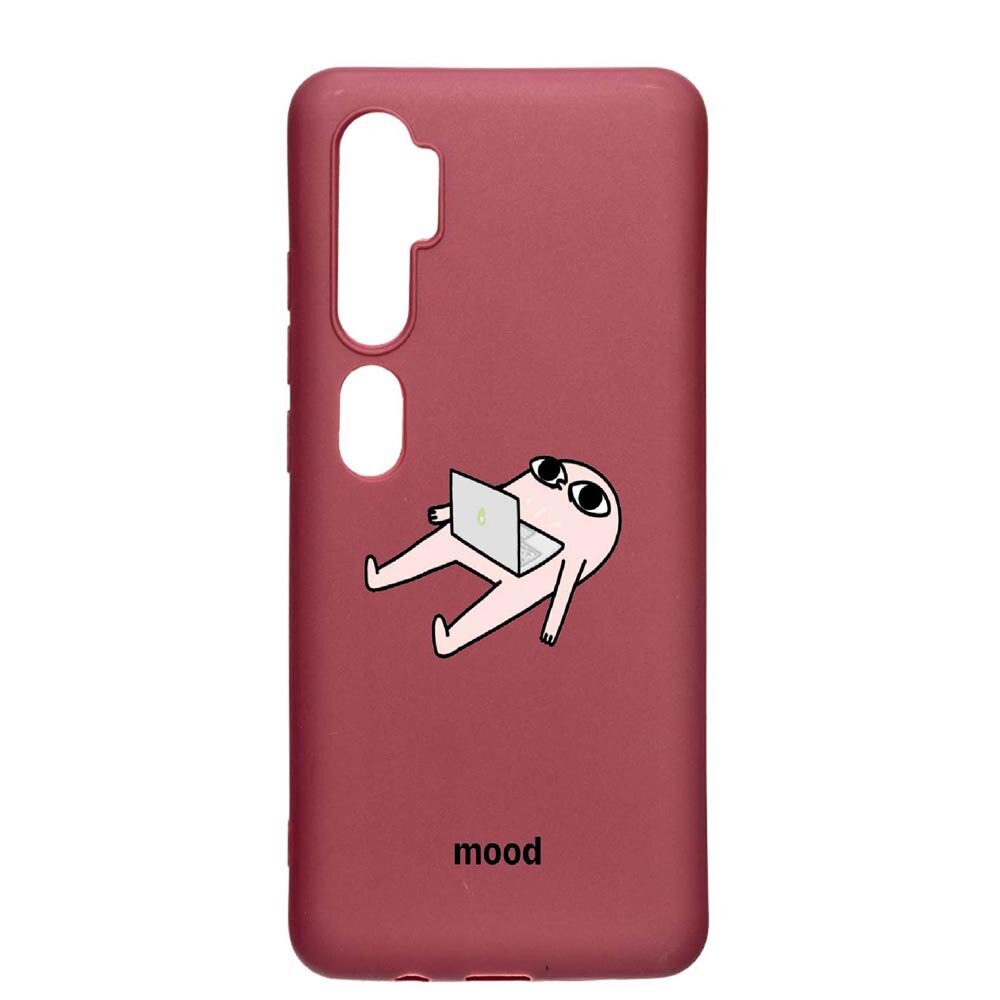 Husa Xiaomi Mi Note 10, Meme, rezistenta la uzura, anti-alunecare, din silicon Premium, Pomegranate, PG659