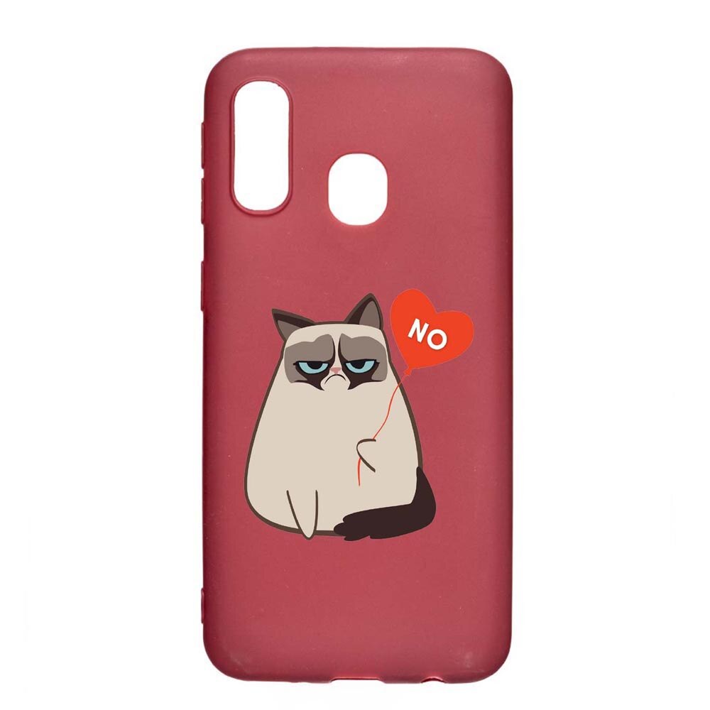 Husa Samsung Galaxy A20e, Meme - Gumpy, rezistenta la uzura, anti-alunecare, din silicon Premium, Pomegranate, PG657