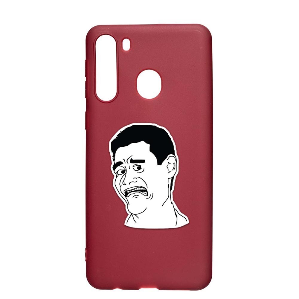 Husa Samsung Galaxy A21, Meme - Harold, rezistenta la uzura, anti-alunecare, din silicon Premium, Pomegranate, PG660