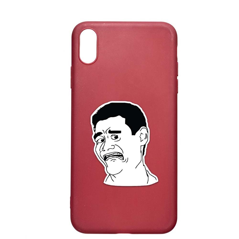 Husa Apple iPhone XS Max, Meme - Harold, rezistenta la uzura, anti-alunecare, din silicon Premium, Pomegranate, PG660