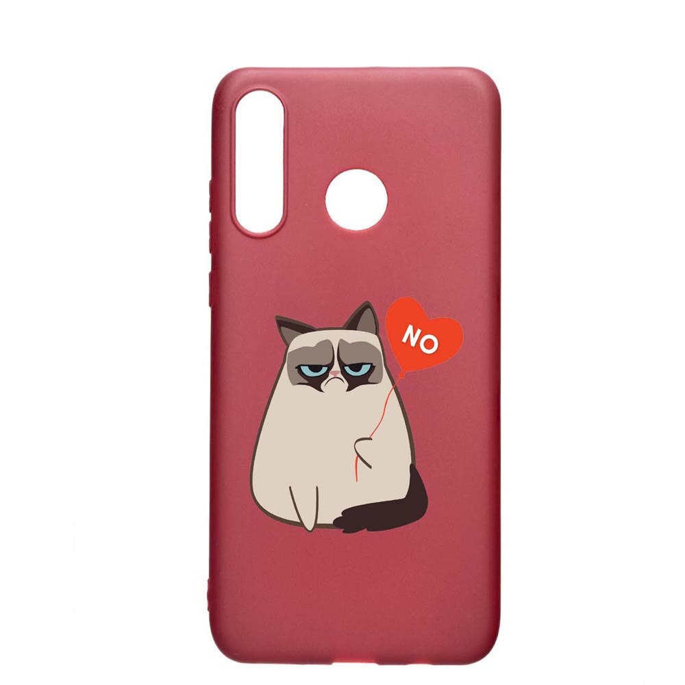 Husa Huawei P30 Lite, Meme - Gumpy, rezistenta la uzura, anti-alunecare, din silicon Premium, Pomegranate, PG657