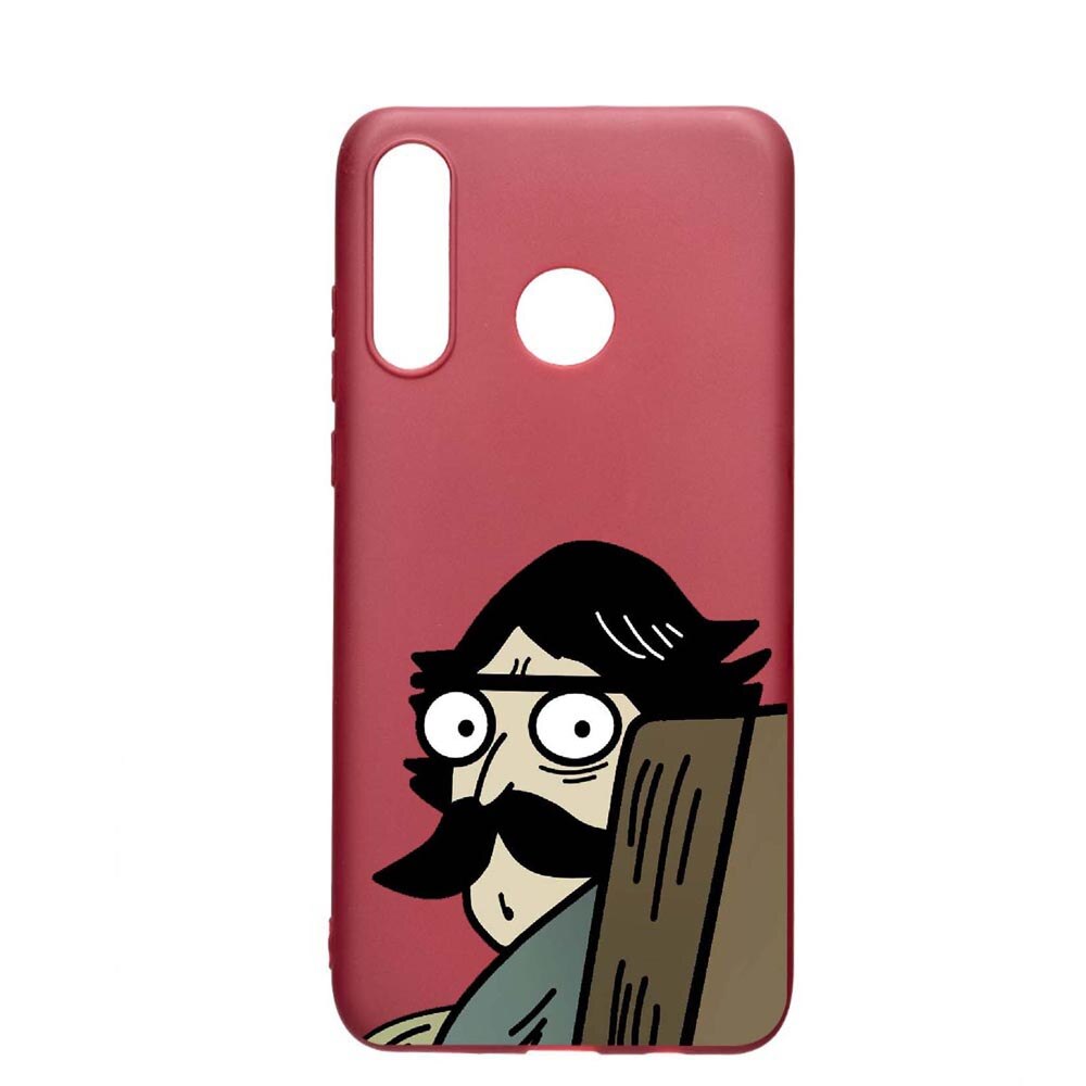 Husa Huawei P30 Lite, Meme, rezistenta la uzura, anti-alunecare, din silicon Premium, Pomegranate, PG653